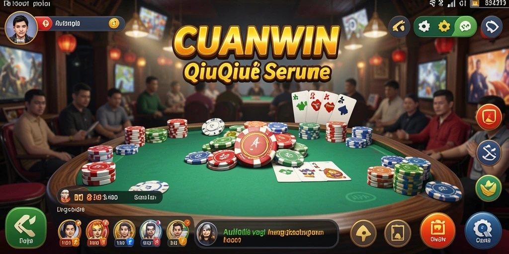Tampilan gameplay QiuQiu yang menarik dan dinamis.