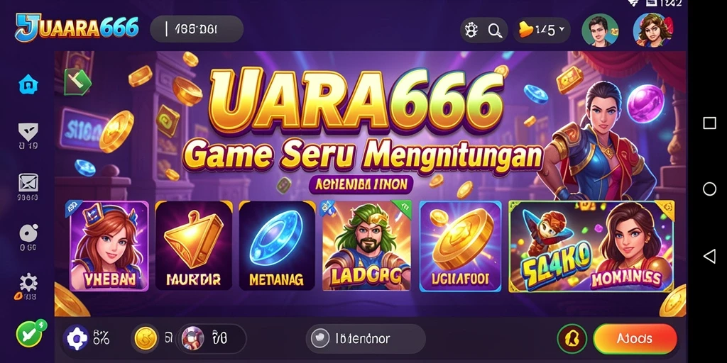 Tampilan gameplay menarik dari JUARA666 yang penuh dengan simbol slot.