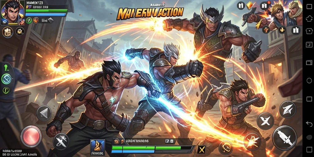 Screenshot gameplay MAMEN123 menampilkan aksi seru dan grafis menawan.