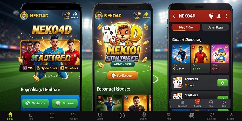 Tampilan utama gameplay NEKO4D dengan berbagai opsi taruhan.