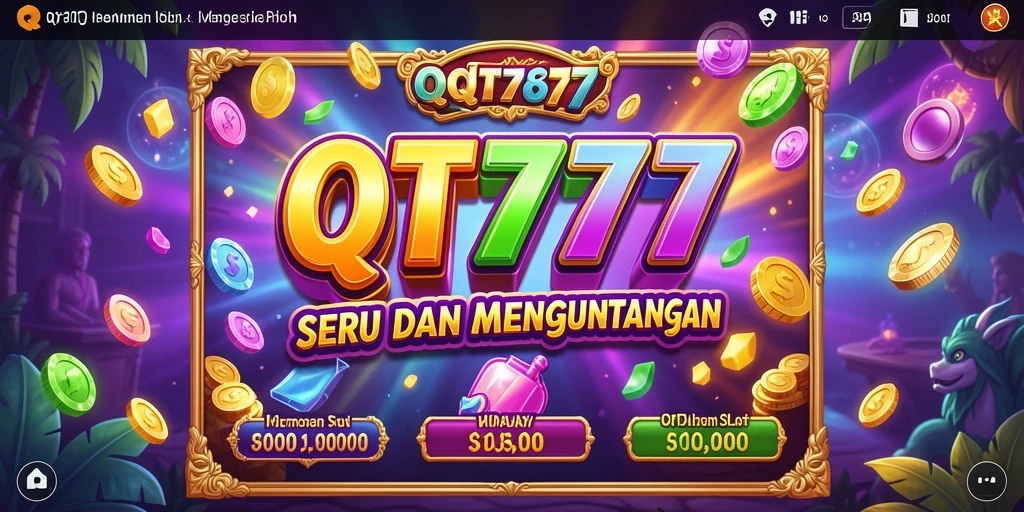 Tampilan gameplay seru QT777 dengan animasi memukau.