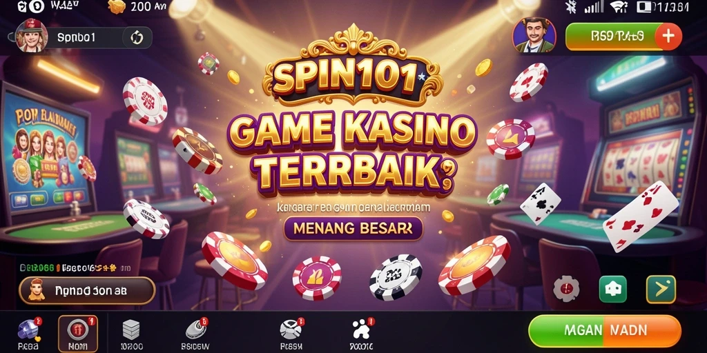Screenshot menampilkan momen mendebarkan dalam permainan Kasino.